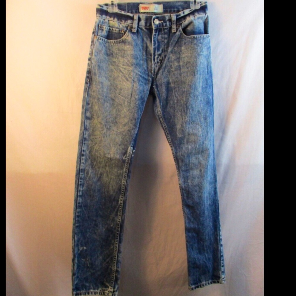 Levi’s| 511 Women’s Jeans 14 Regular Blue Pockets Slim Fit Skinny Leg Acid Wash